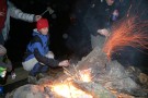 Jenny Poking Campfire